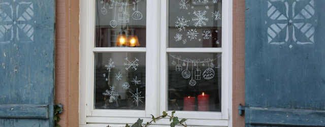 Kreativ werden mit winterlichen Fensterbildern